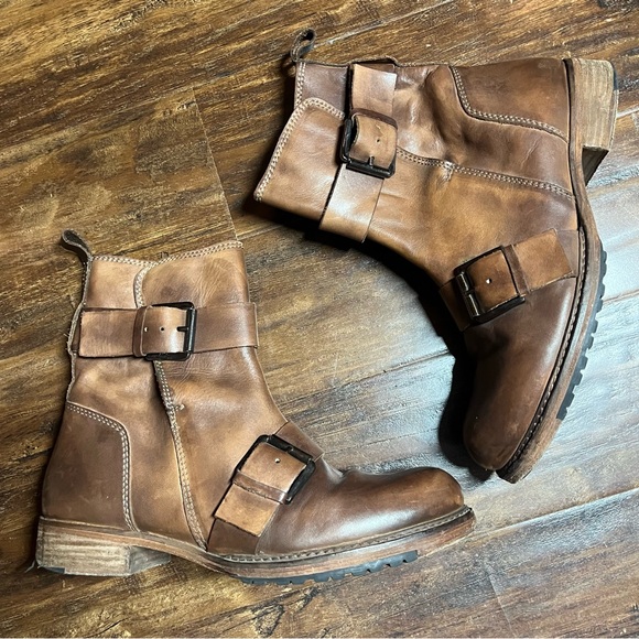 Vintage Foundry Co Moto Boots - Picture 1 of 8